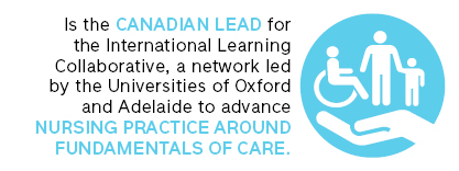 is the canadian lead for the international learning collaborative, a network led by the universities of Oxford and Adelaide to advance Nursing practice around fundamentals of care
