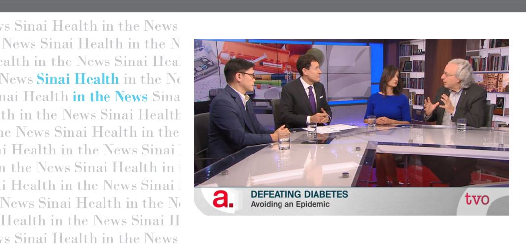 Dr. Zinman featured on TVO's The Agenda to discuss the growing rates of type 2 diabetes
