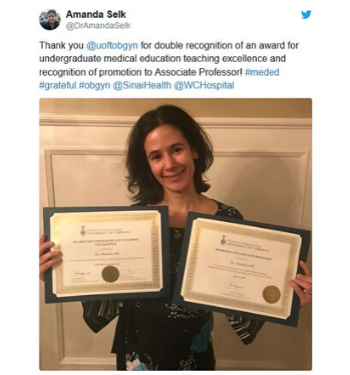 Dr. Amanda Selk Award